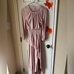 Joyfolie Blush Long Sleeve Dress